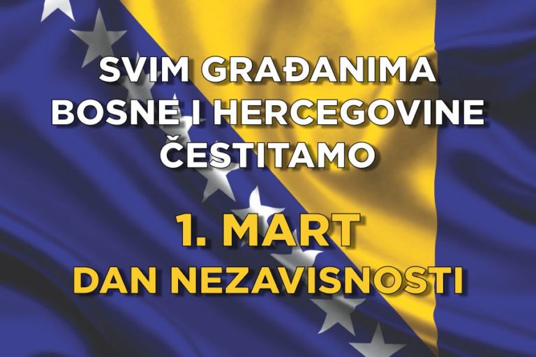 Sretan Nam 1. Mart Dan Nezavisnosti Bosne I Hercegovine - MojPrijedor ...